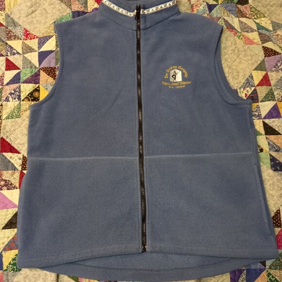 Vintage fleece vest Franz Josef glacier NZ size XL - Picture 1 of 4